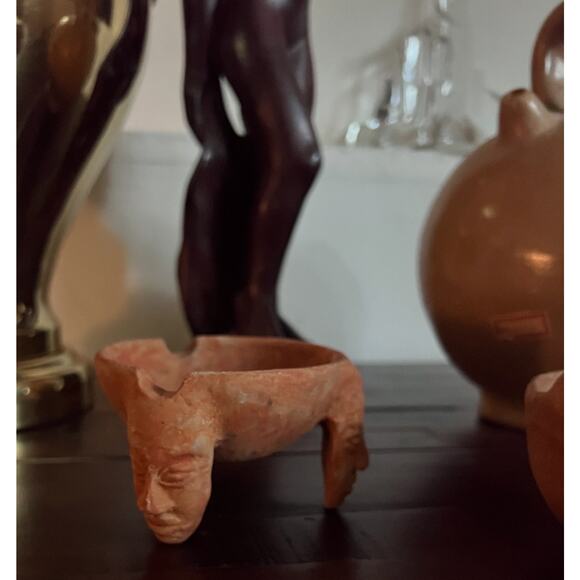 Vintage ashtray, masks faces ancient Retro - Picture 2 of 13